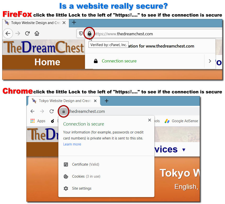 Check if a website is really secure